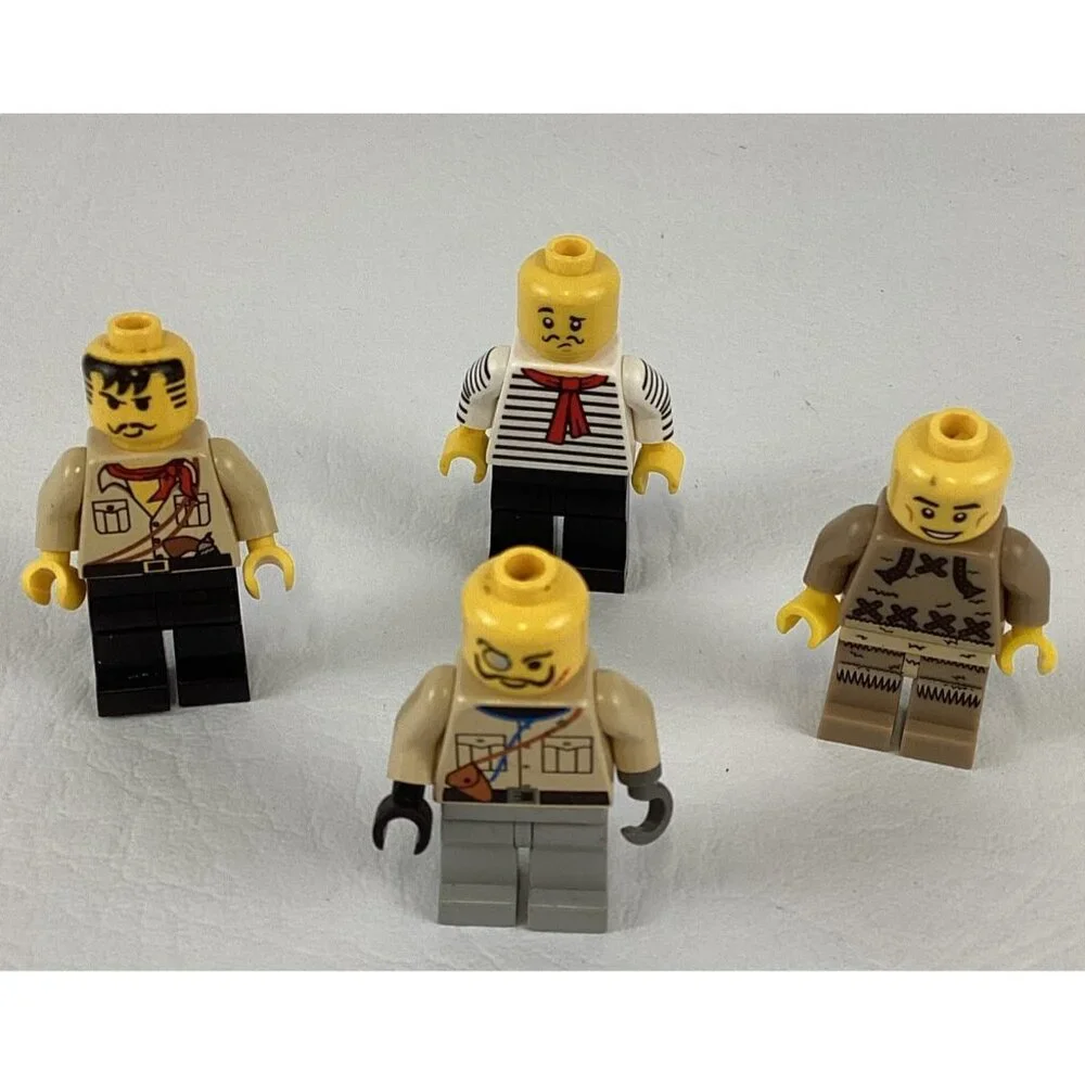 Lego Adventurers Johnny Thunder Lord Sam Sinister Fisherman Minifigure Lot Parts